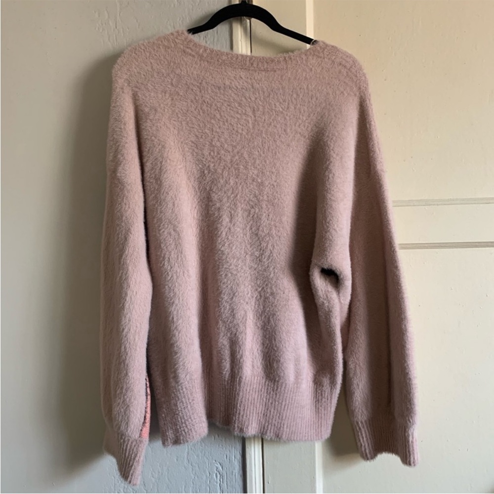 Vince Camuto Fuzzy Chevron Sweater - Picture 4 of 8